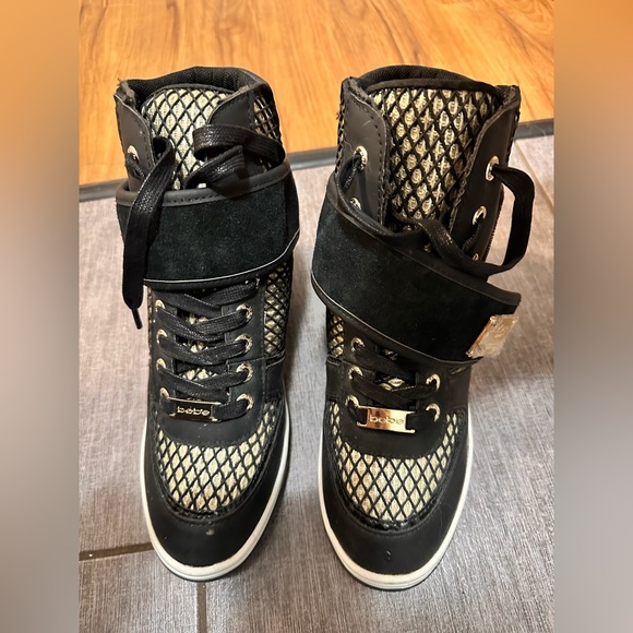 Brand new Bebe sport sneakers with elevated wedge - Picture 1 of 7